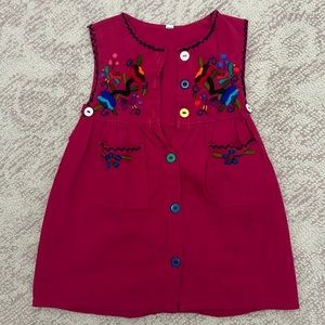 Mexican embroidered 3T dress